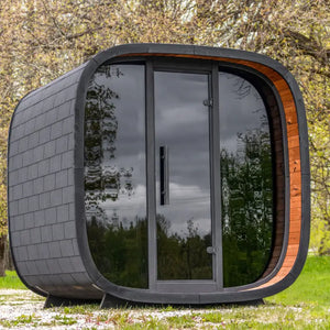 Leil Round Cube Mini Outdoor Sauna