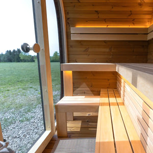 Leil® Black Cube 4 Person Outdoor Sauna Kit Leil® Saunas Leil_SaunasBlackCube4PersonOutdoorSaunaKit_4.webp