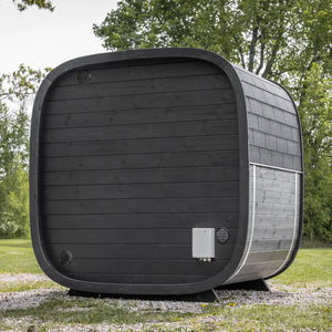 Leil® Black Cube 4 Person Outdoor Sauna Kit Leil® Saunas Leil_SaunasBlackCube4PersonOutdoorSaunaKit_5.webp