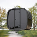 Image for Leil® Black Cube 4 Person Outdoor Sauna Kit
