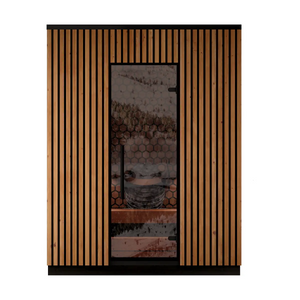 Leil® Viva 180 3 Person Outdoor Sauna Kit Leil® Saunas Leil_Viva1804PersonOutdoorSaunaKit_3.webp