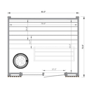 Leil® Viva 210 4 Person Outdoor Sauna Kit Leil® Saunas Leil_Viva2103PersonOutdoorSaunaKit.webp