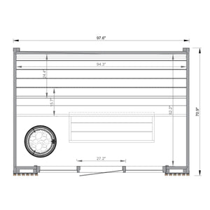 Leil® Viva 250 4 Person Outdoor Sauna Kit Leil® Saunas Leil_Viva2504PersonOutdoorSaunaKit.webp