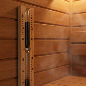 Finnleo Sauna Sand Timers Wood, 15 Minutes,Pine,Aluminum Finnleo PineSaunaHourglassSandTimer01.webp