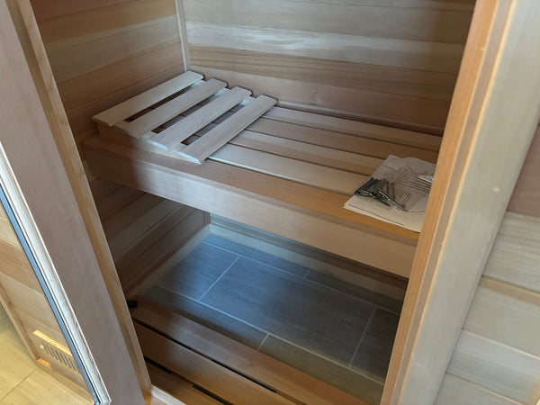 Finnish Sauna Builders 3' x 4' x 7' Pre-Cut Sauna Kit Option 1 / 7 Foot Tall / No Backrest,Option 1 / 7 Foot Tall / Backrest + $171.60,Option 1 / 8 Foot Tall + $198.66 / No Backrest,Option 1 / 8 Foot Tall + $198.66 / Backrest + $171.60,Option 2 / 7 Foot Tall / No Backrest,Option 2 / 7 Foot Tall / Backrest + $171.60,Option 2 / 8 Foot Tall + $198.66 / No Backrest,Option 2 / 8 Foot Tall + $198.66 / Backrest + $171.60,Option 3 / 7 Foot Tall / No Backrest,Option 3 / 7 Foot Tall / Backrest + $171.60,Option 3 / 8 