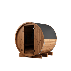 Thermory 4 Person Barrel Sauna No 52 DIY Kit with Window Thermally Modified Spruce,Thermally Modified Spruce - Ignite,Limited Edition - Ignite with Custom LED Lighting Package Thermory Right_PVC_a723ea97-e872-4b76-92e5-3911642f2179.png