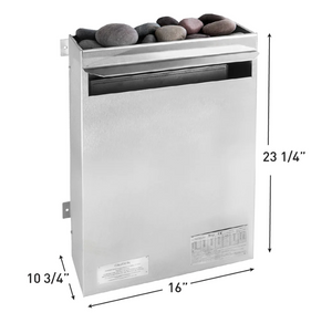 Scandia Electric Ultra Sauna Heater - Small (3.0-4.5KW) 3.0 KW / 208V 1PH / 60 Min - Thermostat on Control Box,3.0 KW / 208V 1PH / 60 Min - Thermostat on Heater,3.0 KW / 208V 1PH / 24 Hour - Thermostat on Control Box,3.0 KW / 240 1PH / 60 Min - Thermostat on Control Box,3.0 KW / 240 1PH / 24 Hour - Thermostat on Control Box,3.0 KW / 240 1PH / 24 Hour - Thermostat on Heater,4.5 KW / 208V 1PH / 60 Min - Thermostat on Control Box,4.5 KW / 208V 1PH / 60 Min - Thermostat on Heater,4.5 KW / 208V 1PH / 24 Hour - T