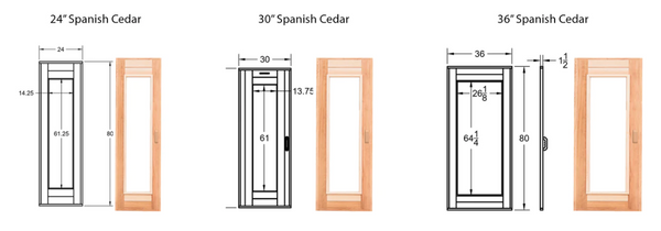Scandia Cedar Sauna Door 24" x 80" / Right,24" x 80" / Left,30" x 80" / Right,30" x 80" / Left,36" x 80" / Right,36" x 80" / Left Scandia Screenshot2024-01-14at6.56.11AM.png