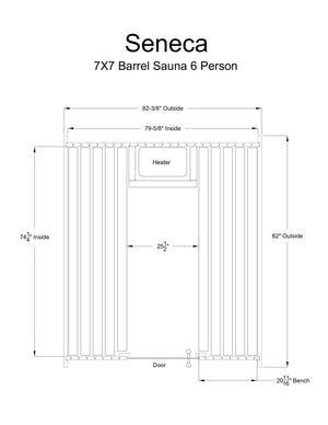 Almost Heaven Seneca 4-6 Person Classic Barrel Sauna - photo 7
