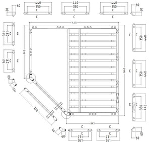 Almost Heaven Sutton Indoor Sauna Element Series - Nordic Spruce (2-Person) Almost Heaven Sauna SuttonPiecesDrawing.webp