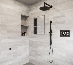Essential Shower Fixture Package Round / Polished Chrome - Round,Round / Satin Nickel - Round,Round / Polished Nickel - Round,Round / Matte Black - Round,Square / Polished Chrome - Square,Square / Satin Nickel - Square,Square / Polished Nickel - Square,Square / Matte Black - Square Thermasol Thermasol-Essential-Shower-Package-Bathroom_Final-closeup.jpg