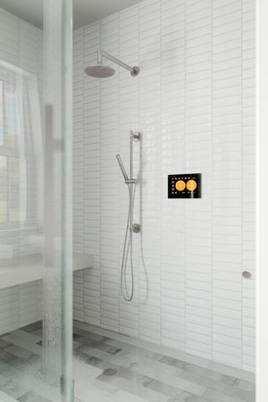 Rain Canopy Kit Round / Polished Chrome - Round,Round / Satin Nickel - Round,Round / Polished Nickel - Round,Round / Matte Black - Round,Square / Polished Chrome - Square,Square / Satin Nickel - Square,Square / Polished Nickel - Square,Square / Matte Black - Square Thermasol Thermasol-Rain-Canopy-Bath_4_detail_1.jpg