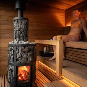 Thermasol Nordic Misty up to 4-5 People Fully Assembled Outdoor Sauna Small / Left / Virta Heater,Small / Left / Wood Burning,Small / Right / Virta Heater,Small / Right / Wood Burning,Medium / Left / Virta Heater,Medium / Left / Wood Burning,Medium / Right / Virta Heater,Medium / Right / Wood Burning ThermaSol ThermasolNordicMistyOutdoorSauna01.webp