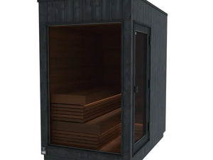 Thermasol Nordic Misty up to 4-5 People Fully Assembled Outdoor Sauna Small / Left / Virta Heater,Small / Left / Wood Burning,Small / Right / Virta Heater,Small / Right / Wood Burning,Medium / Left / Virta Heater,Medium / Left / Wood Burning,Medium / Right / Virta Heater,Medium / Right / Wood Burning ThermaSol ThermasolNordicMistyOutdoorSauna18.webp
