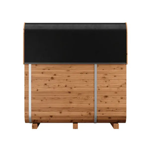 Thermory 4 Person Square Sauna No 42 DIY Kit with Terrace and Window