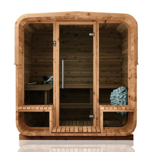 Thermory 4 Person Square Sauna No 43 DIY Kit with Terrace