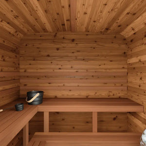 Thermory 4 Person Square Sauna No 43 DIY Kit with Terrace
