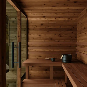 Thermory 4 Person Square Sauna No 43 DIY Kit with Terrace
