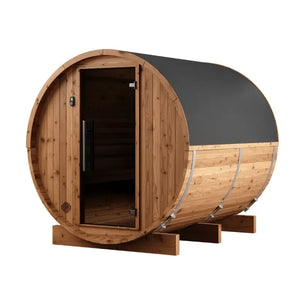 Thermory 6 Person Barrel Sauna No 62 DIY Kit with Window