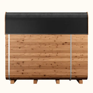Thermory 6 Person Square Sauna No 41 DIY Kit with Terrace