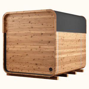 Thermory 6 Person Square Sauna No 41 DIY Kit with Terrace