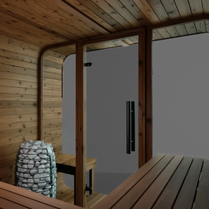 Thermory 6 Person Square Sauna No 41 DIY Kit with Terrace