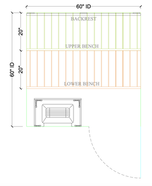 Thermory 5' x 5' Thermally Modified Alder Sauna Package - by Finnish Sauna Builders Standard / 7 Foot Tall,Standard / 8 Foot Tall + $400,Custom + $500 / 7 Foot Tall,Custom + $500 / 8 Foot Tall + $400 Thermory Thermory_5x5_5c48f4bd-7753-4140-9227-a66d720c9b94.png