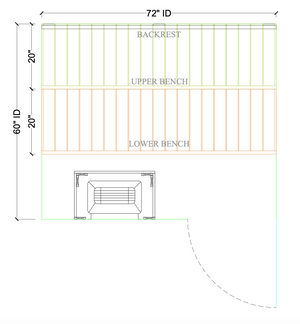 Thermory 5' x 6' Thermally Modified Alder Sauna Package - by Finnish Sauna Builders Standard / 7 Foot Tall,Standard / 8 Foot Tall + $400,Custom + $500 / 7 Foot Tall,Custom + $500 / 8 Foot Tall + $400 Thermory Thermory_5x6_4a7f3f55-b268-47d4-ba2d-2d5df9494c5e.png