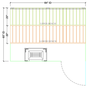 Thermory 5' x 7' Thermally Modified Spruce Sauna Package - by Finnish Sauna Builders Standard / 7 Foot Tall,Standard / 8 Foot Tall + $320,Custom + $500 / 7 Foot Tall,Custom + $500 / 8 Foot Tall + $320 Thermory Thermory_5x7_910cec3c-96b5-41cb-ae13-3ab3ef41b986.png