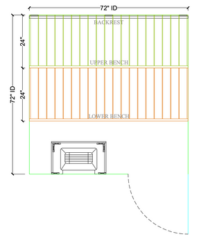 Thermory 6' x 6' Thermally Modified Spruce Sauna Package - by Finnish Sauna Builders Standard / 7 Foot Tall,Standard / 8 Foot Tall + $400,Custom + $500 / 7 Foot Tall,Custom + $500 / 8 Foot Tall + $400 Thermory Thermory_6x6_f0a51b29-fe5a-416b-ac0e-e7a0288baa19.png
