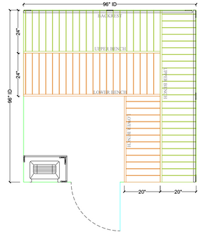 Thermory 8' x 8' Thermally Modified Spruce Sauna Package - by Finnish Sauna Builders Standard / 7 Foot Tall,Standard / 8 Foot Tall + $400,Custom + $500 / 7 Foot Tall,Custom + $500 / 8 Foot Tall + $400 Thermory Thermory_8x8_1c4c8bec-7644-4a5a-b399-874e5a52be6e.png