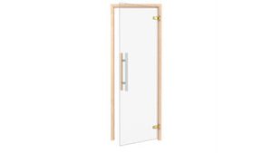 Clear all glass Sauna Door - by Thermory Frame: 27.2 x 74.4 inches,Frame: 27.2 x 78.7 Thermory Thermory_Sauna_door_premium_clear_1920-490x327.jpg