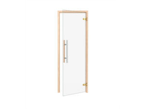 Clear all glass Sauna Door - by Thermory Frame: 27.2 x 74.4 inches,Frame: 27.2 x 78.7 Thermory Thermory_Sauna_door_premium_clear_1920-490x327.jpg