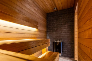 Thermory 5' x 8' Thermally Modified Spruce Sauna Package - by Finnish Sauna Builders Standard / 7 Foot Tall,Standard / 8 Foot Tall + $320,Custom + $500 / 7 Foot Tall,Custom + $500 / 8 Foot Tall + $320 Thermory Thermory_thermo-aspen-sauna_Private-house-in-Estonia_photo-credit-Elvo-Jakobson-16.jpg-2.webp