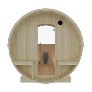 Turku Finnish Barrel Sauna with Terrace and WiFi Heater - Finnish Sauna Builders Natural,Walnut,Teak,Larch Finnish Barrel Saunas TurkuFinnishBarrelSaunawithTerrace-FinnishSaunaBuilders_11.webp