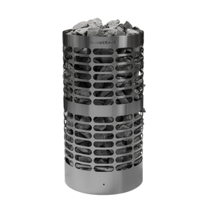 Homecraft Apex 18kW Electric Sauna Heater 208V 3-Phase / No Control / No Stones,208V 3-Phase / No Control / Stones Included,208V 3-Phase / Indoor Control + Wifi Touchpad / No Stones,208V 3-Phase / Indoor Control + Wifi Touchpad / Stones Included,208V 3-Phase / Outdoor Control + Wifi Touchpad / No Stones,208V 3-Phase / Outdoor Control + Wifi Touchpad / Stones Included,208V 3-Phase / Tke 24D Built-in 24-Hour Control / No Stones,208V 3-Phase / Tke 24D Built-in 24-Hour Control / Stones Included Homecraft cylind