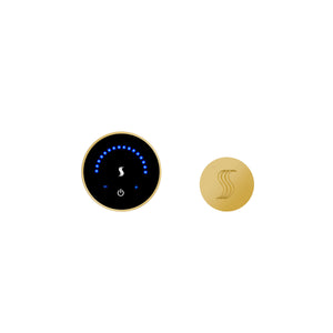 PRO Series III 750 Steam Generator (20kW) MicroTouch Control / Tier 2 — Control Kit (Control + Steam Head) / Polished Gold — Round Steam Head Thermasol mtc-svrd-pg_a8dc7265-3360-4871-9ee4-8e7f6af65aa5.jpg