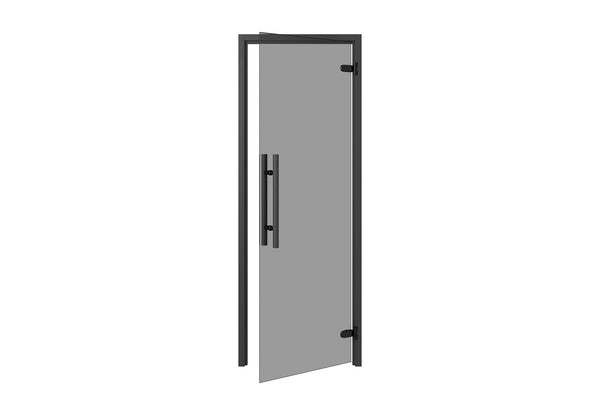 Black all glass Sauna Door - by Thermory Frame: 27.2 x 74.4 inches,Frame: 27.2 x 78.7 Thermory premium_black_web_1920_7be6b952-31e8-4bc4-b72d-e85493e06471.jpg