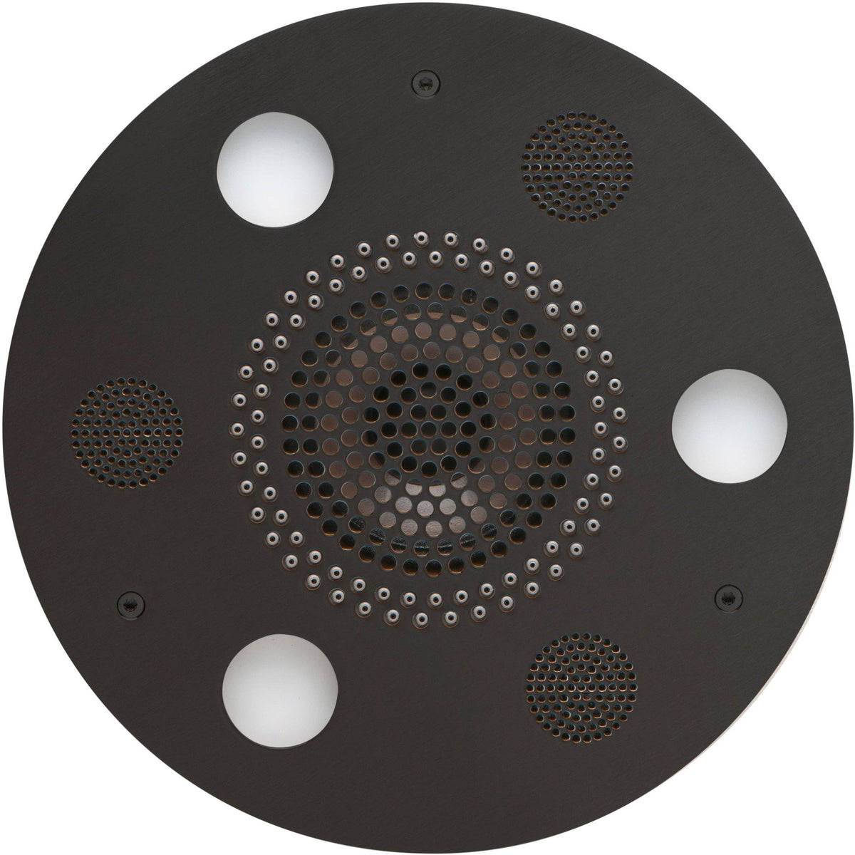 ThermaSol Serenity Light, Sound, Rain System Round in Matte Black Finish