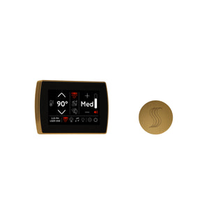 PRO Series III 240 Steam Generator (10kW) SignaTouch Control / Tier 2 — Control Kit (Control + Steam Head) / Antique Brass — Round Steam Head Thermasol stcm-svrd-ab_f3017457-32ed-4996-92c9-36036c24f75f.jpg