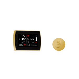 Day Spa Multi Room Steam System SignaTouch Control / Tier 2 — Control Kit (Control + Steam Head) / Polished Gold — Round Steam Head Thermasol stcm-svrd-pg_f228ffac-04b4-4b89-bb78-66bed304fd85.jpg