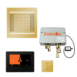 Total Wellness Package ThermaTouch2 7 (Black Trim) — HydroVive 14 / Polished Gold / No Steam Generator,ThermaTouch2 7 (Black Trim) — HydroVive 14 / Polished Gold / PRO Series III 84 (6kW),ThermaTouch2 7 (Black Trim) — HydroVive 14 / Polished Gold / PRO Series III 140 (8kW),Ther Thermasol twph147s-pg.jpg