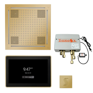 Total Wellness Package ThermaTouch2 15 — HydroVive 18 / Polished Brass / No Steam Generator,ThermaTouch2 15 — HydroVive 18 / Polished Brass / PRO Series III 84 (6kW),ThermaTouch2 15 — HydroVive 18 / Polished Brass / PRO Series III 140 (8kW),ThermaTouch2 15 — HydroVive 18 / Poli Thermasol twph15us-pb.jpg