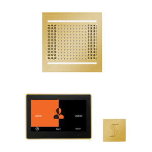 Wellness Steam Package ThermaTouch2 10 — HydroVive 14 / Polished Gold / No Steam Generator,ThermaTouch2 10 — HydroVive 14 / Polished Gold / PRO Series III 84 (6kW),ThermaTouch2 10 — HydroVive 14 / Polished Gold / PRO Series III 140 (8kW),ThermaTouch2 10 — HydroVive 14 / Polishe Thermasol wh14stp10s-pg.jpg