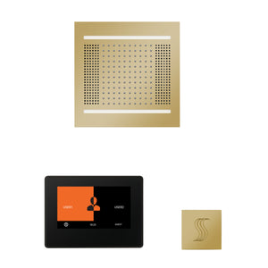 Wellness Steam Package ThermaTouch2 7 (Black Trim) — HydroVive 14 / Polished Brass / No Steam Generator,ThermaTouch2 7 (Black Trim) — HydroVive 14 / Polished Brass / PRO Series III 84 (6kW),ThermaTouch2 7 (Black Trim) — HydroVive 14 / Polished Brass / PRO Series III 140 (8kW),T Thermasol wh14stp7s-pb.jpg