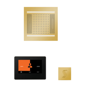Wellness Steam Package ThermaTouch2 7 (Black Trim) — HydroVive 14 / Polished Gold / No Steam Generator,ThermaTouch2 7 (Black Trim) — HydroVive 14 / Polished Gold / PRO Series III 84 (6kW),ThermaTouch2 7 (Black Trim) — HydroVive 14 / Polished Gold / PRO Series III 140 (8kW),Ther Thermasol wh14stp7s-pg.jpg