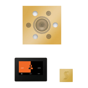 Wellness Steam Package ThermaTouch2 7 (Black Trim) — Serenity Advanced (Square) / Polished Gold / No Steam Generator,ThermaTouch2 7 (Black Trim) — Serenity Advanced (Square) / Polished Gold / PRO Series III 84 (6kW),ThermaTouch2 7 (Black Trim) — Serenity Advanced (Square) / Pol Thermasol wstp7s-pg_a85233bb-9eba-4c51-94e0-f6b7976f02dc.jpg