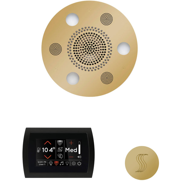 ThermaSol Wellness Steam Package with SignaTouch Round in Polished Brass Finish Polished Brass / Round ThermaSol wstpsr-pb.jpg