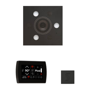Day Spa Multi Room Steam System SignaTouch Control / Tier 4 — Wellness Steam Package (Serenity Rainhead) / Matte Black — Square Rainhead Thermasol wstpss-mb_76ea7a3c-ea71-46bd-9d21-8bb39860020a.jpg