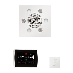 PRO Series III 240 Steam Generator (10kW) SignaTouch Control / Tier 4 — Wellness Steam Package (Serenity Rainhead) / White — Square Rainhead Thermasol wstpss-wht_0d75ffe6-e930-4b94-b458-044796afdf7b.jpg